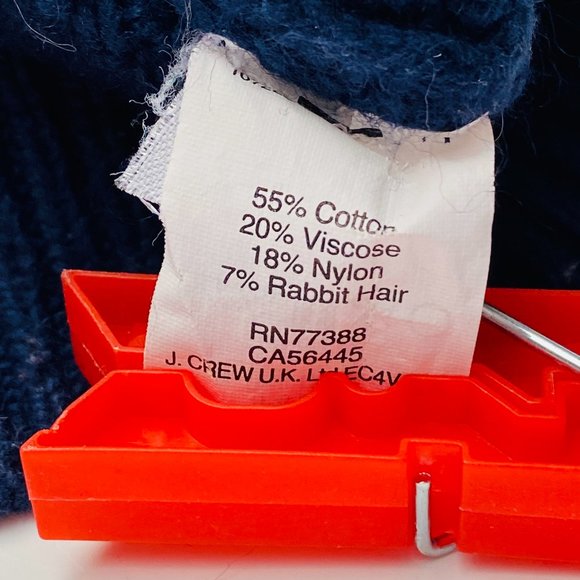 Madewell Navy/White Colorblock Cableknit Pullover Sweater (size XS) - Picture 9 of 9